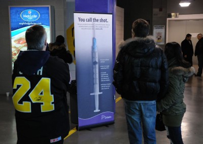 Arena Advertising - Ontario Ministry of Health Free Standing Display